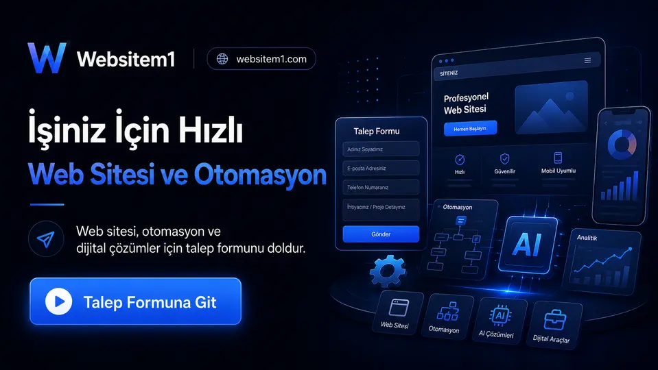 Websitem1 Web Sitesi ve Otomasyon